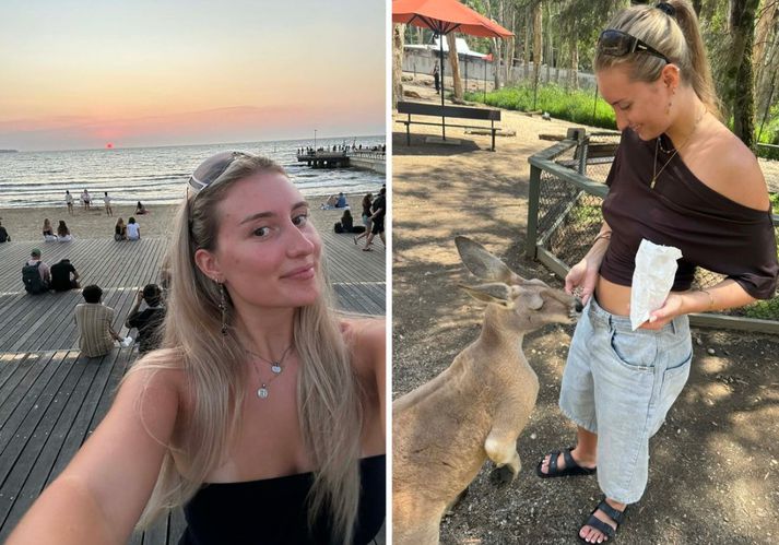 Að sögn Elmu er veðurfarið einn af stærstu kostunum við lífið í Ástralíu, sólin skín meira og minna alla daga ársins og það rignir nánast aldrei.