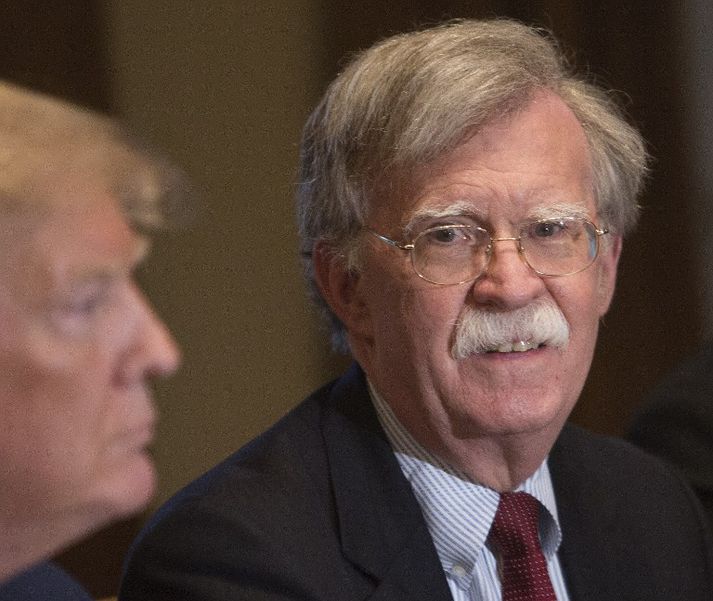 Bolton tók við sem þjóðaröryggisráðgjafi Trump fyrr í þessum mánuði.