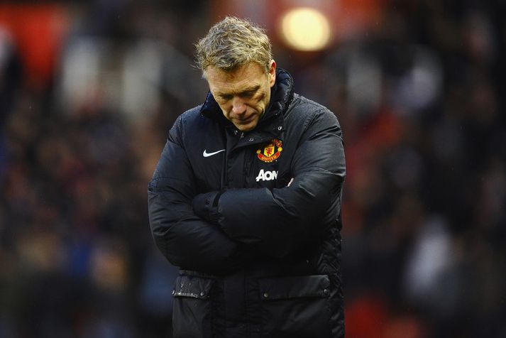 Táknræn mynd fyrir gengi David Moyes sem knattspyrnustjóra Manchester United.