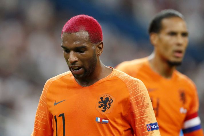 Ryan Babel og Virgil van Dijk eru samherjar í hollenska landsliðinu