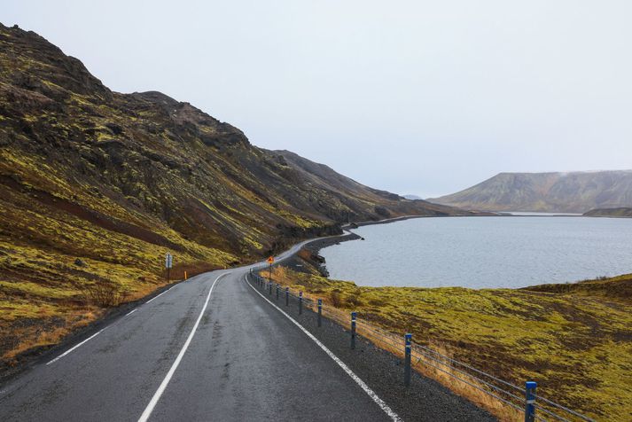 Skjálftinn var um það bil teimur kílómetrum vestan af Kleifarvatni. Myndin er úr safni.