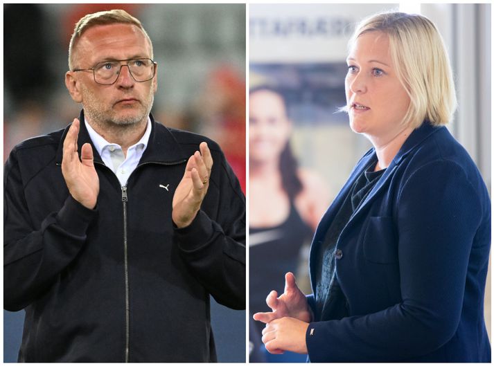 Þorsteinn Halldórsson og Þóra Björg Helgadóttir. Hann vill halda áfram og hún vill ekki að hann haldi áfram.