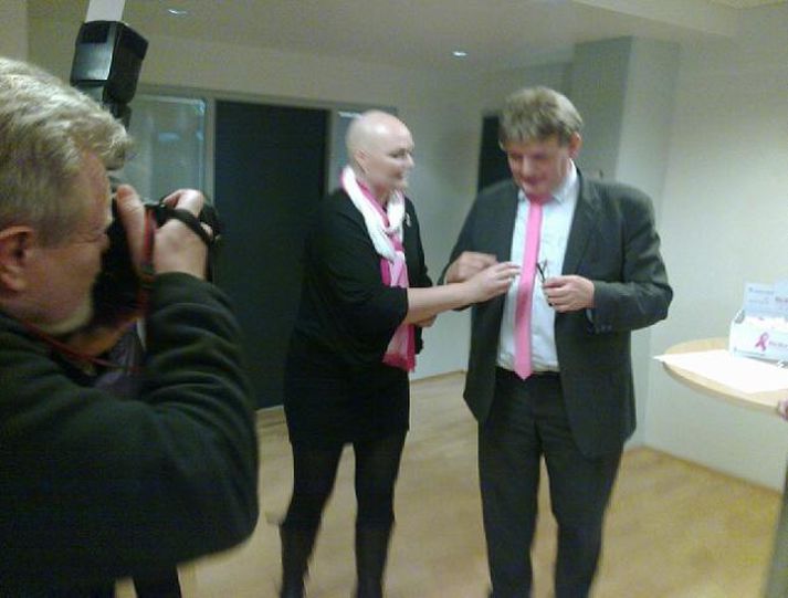 Átakið var afhjúpað með athöfn í heilbrigðisráðuneytinu í dag. Mynd/ Sigurjón.