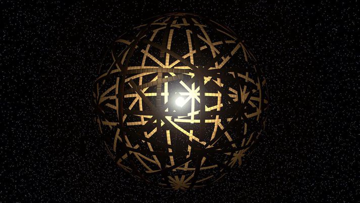 Yfirgnæfandi líkur eru á að KIC 8462852 sé ekki virkjun geimvera en tilgátan er sú heppilegasta hingað til. Hérna má sjá túlkun listamans á Dyson-skara sem umlykur stjörnu.