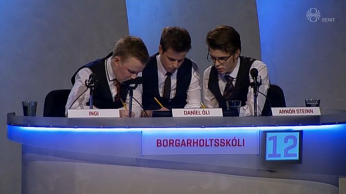 Lið Borgarholtsskóla var með 21 stig þegar upp var staðið.