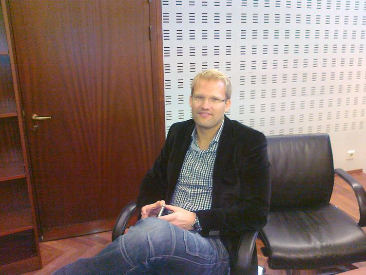 Róbert Wessman í Héraðsdómi Reykjavíkur í gær.