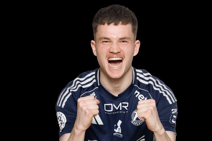 Eiður Orri Ragnarsson skoraði tvö mörk fyrir Keflavík í kvöld.