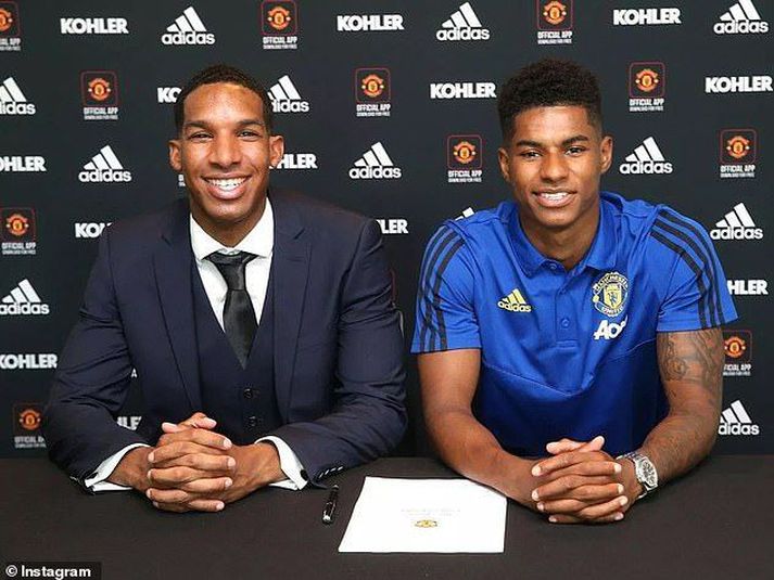 Dane og Marcus Rashford 