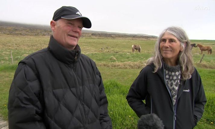 Bændurnir á Svalbarði á Vatnsnesi, þau Ástmundur Norland og Hanný Norland Heiler.