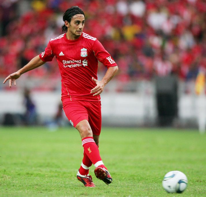 Alberto Aquilani í leik með Liverpool í sumar.