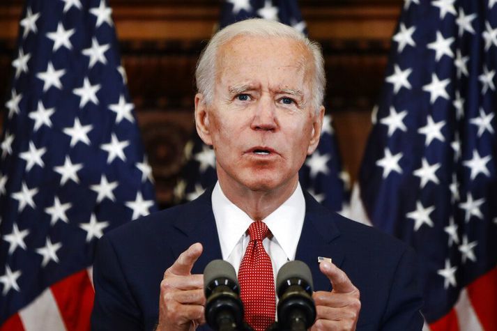 Joe Biden hélt til Filadelfíu í dag til að ræða um mótmæli undanfarinna daga. Þetta var í fyrsta skipti sem Biden ferðast út fyrir heimaríki sitt Delaware frá því að kórónuveirufaraldurinn hófst.