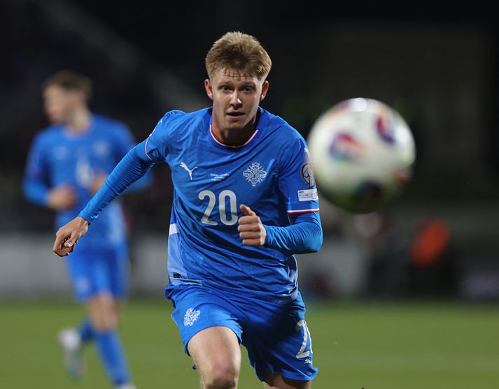 Kristian Hlynsson skoraði afar dýrmætt mark í kvöld.