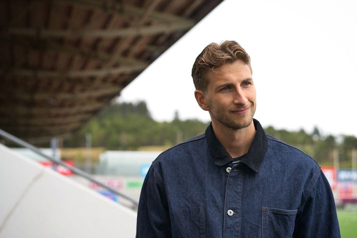 Frederik Schram er mættur aftur á Hlíðarenda og er klár í að byrja næsta leik Vals í Bestu deildinni. 