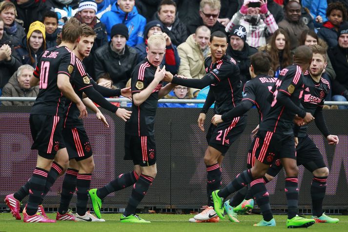 Davy Klaasen skoraði mark Ajax í leiknum.