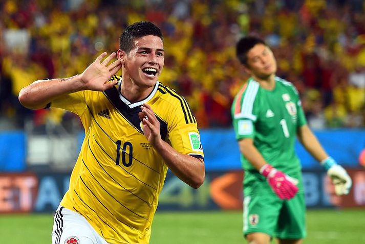 James Rodriguez er nú þegar búinn að skora jafn mörg mörk (fimm) og markahæstu menn HM 2010 gerðu í allri þeirri keppni.