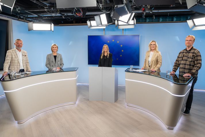 Jónas Hagan Guðmundsson, Kristrún Frostadóttir, Guðrún Hafsteinsdóttir og Hilmar Veigar Pétursson eru mætt í Pallborðið.