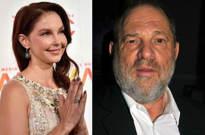 Ashley Judd fer í mál við Harvey Weinstein. Kvikmyndaframleiðandinn er sakaður um að hafa beitt yfir áttatíu konur kynferðislegu ofbeldi.