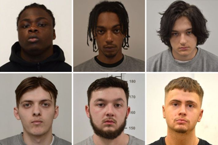 Efri röð frá vinstri: Nii Mensah, Jakeem Rose og Ugnius Asmena. Neðri röð: Jake Reeves, Dylan Earl og Ashton Evans.