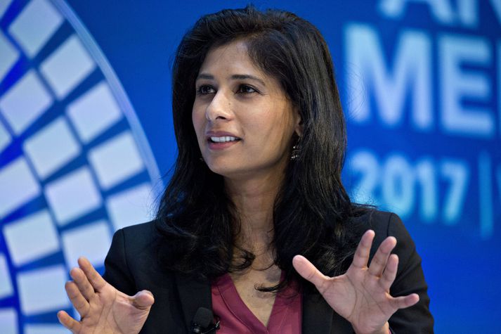 Gita Gopinath, aðalhagfræðingur Alþjóðagjaldeyrissjóðsins.