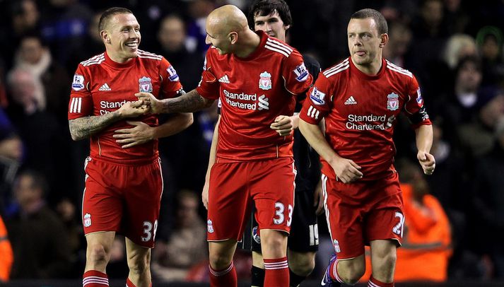 Jonjo Shelvey og Craig Bellamy lögðu upp mark fyrir hvorn annan í kvöld.