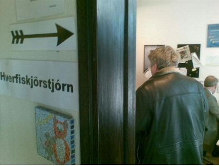 Frá kosningunum í dag. Myndin tengist fréttinni ekki beint