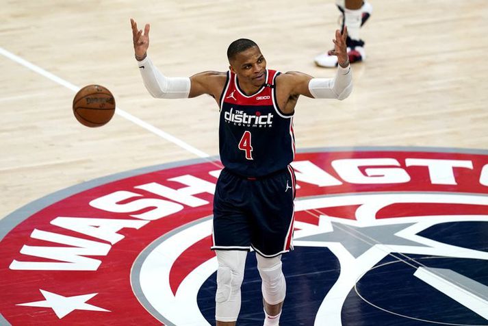 Russell Westbrook lék bara í eitt tímabil með Washington Wizards.