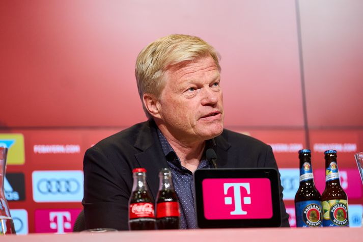 Oliver Kahn varði á árum áður mark Bayern München en er nú framkvæmdastjóri félagsins. 