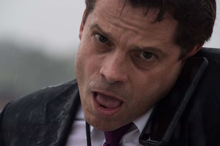 Scaramucci hljóp á sig þegar hann bölvaði og ragnaði samstarfsmönnum sínum í símaviðtali í síðustu viku.