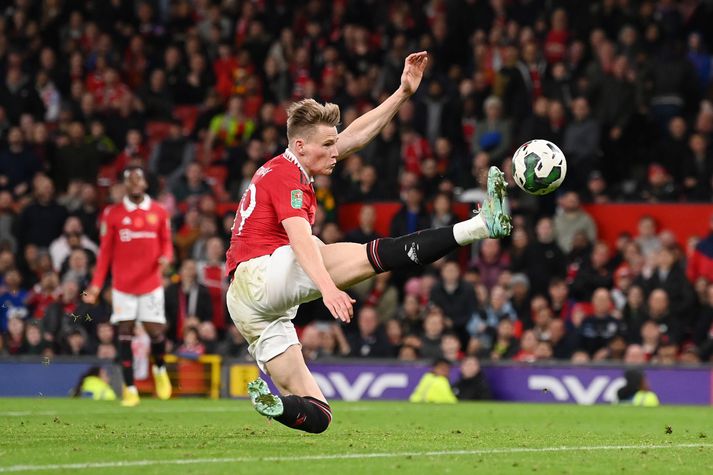 Scott McTominay skoraði fjórða mark United í kvöld.