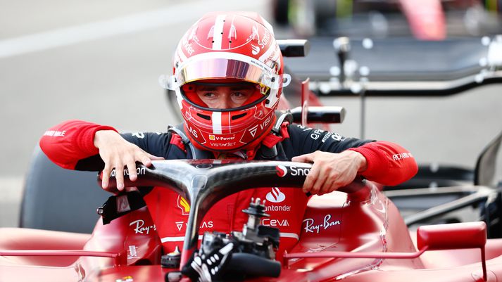 Mónakómaðurinn Charles Leclerc náði besta tímanum í tímatökunni í dag. 