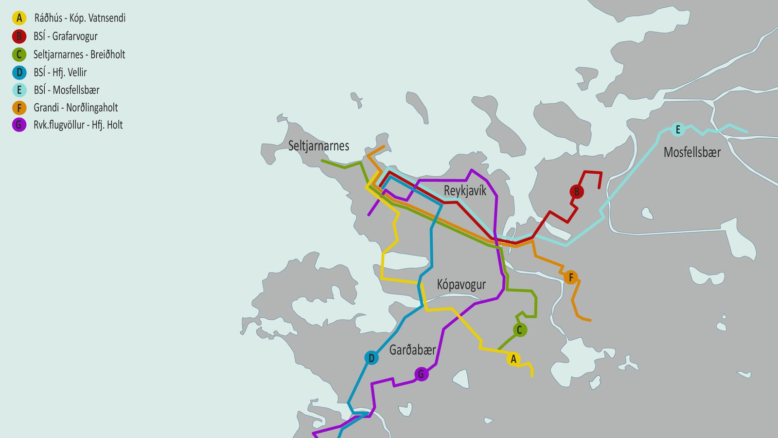 Nýtt leiðanet Strætó og borgarlínu: Styttri ferðatími en lengri ganga á ...