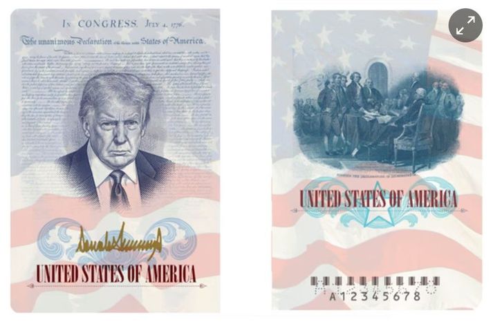 Trump hefur verið afar duglegur við að setja ásýnd sína á hitt og þetta.