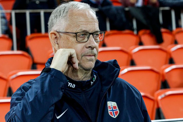 Lars Lagerbäck, þjálfari norska liðsins.