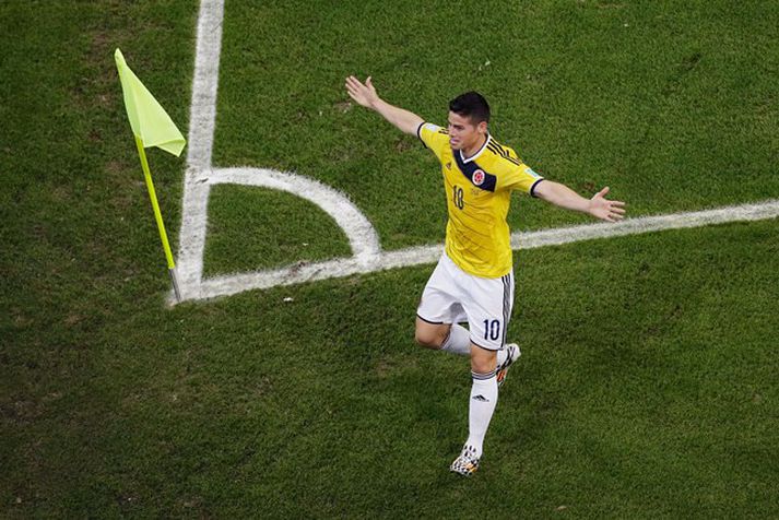 James Rodriguez skoraði glæsilegt mark.