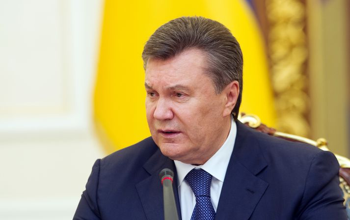 Viktor Yanukovych, forseti Úkraínu.