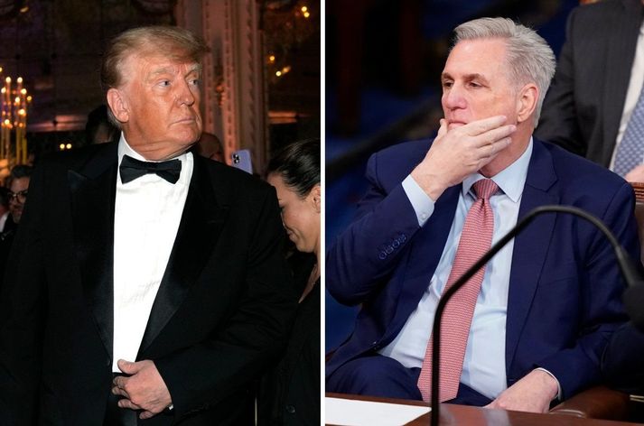 Donald Trump ogo Kevin McCarthy.