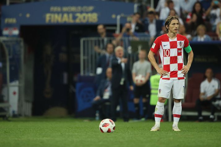 Luka Modric var fyrirliði Króatíu í mótinu