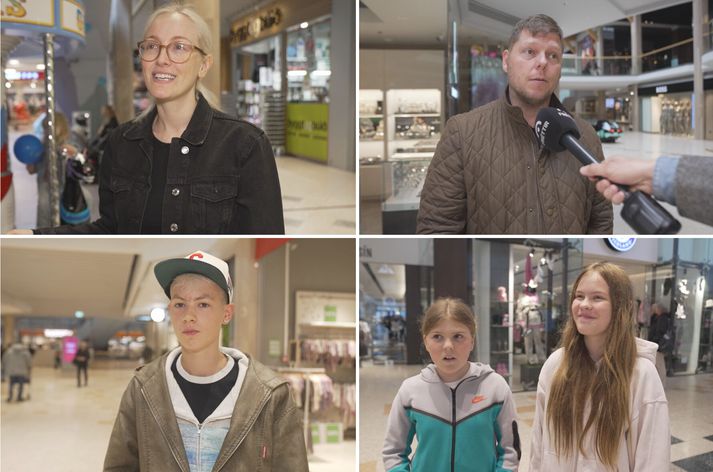 Fréttastofa fór á stúfana og spurði fólk álits vegna boðaðs aldurstakmarks. „Við tölum svolítið bara um það sem við sjáum á samfélagsmiðlum í bekknum og þá er ekkert mikið til að tala um,“ segir 12 ára Kringlugestur.