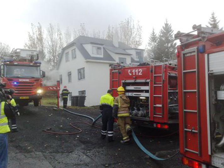  Eldsvoði á Marbakkabraut.