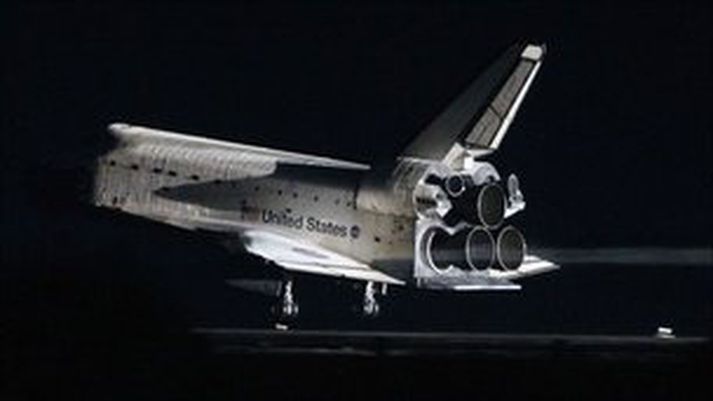 Atlantis lendir í Flórída í síðasta skipti.