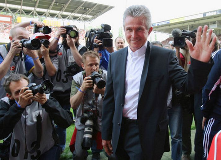 Jupp Heynckes stýrði Bayern til sigurs í dag.