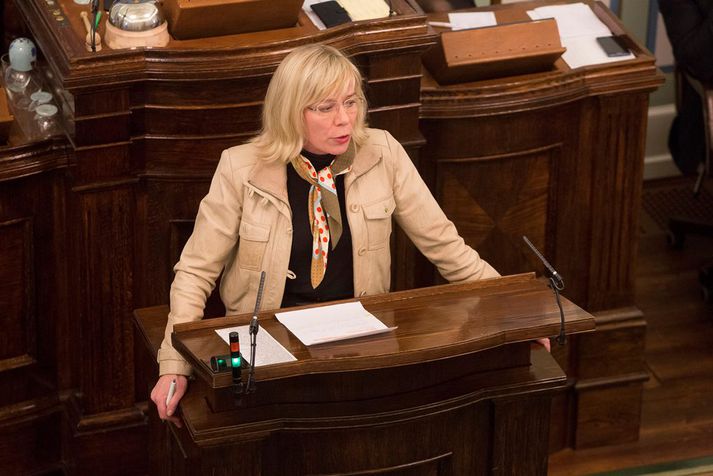 Vigdís Hauksdóttir, þingmaður Framsóknarflokksins og formaður fjárlaganefndar.