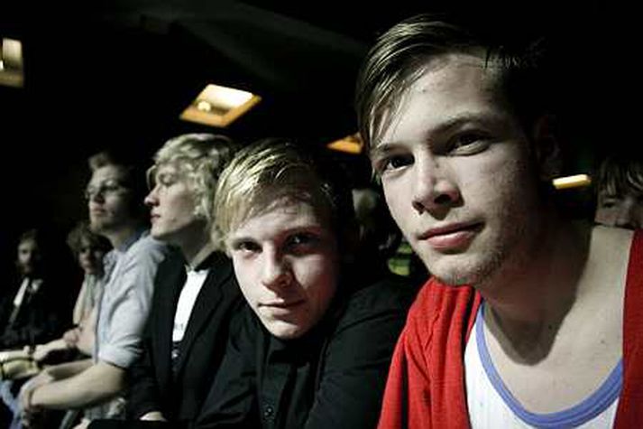 Hafsteinn Gunnar Hauksson forseti NFVÍ er hér til hægri á myndinni.