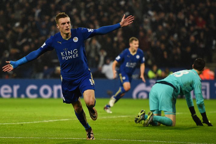 Vardy hefur verið frábær á tímabilinu.