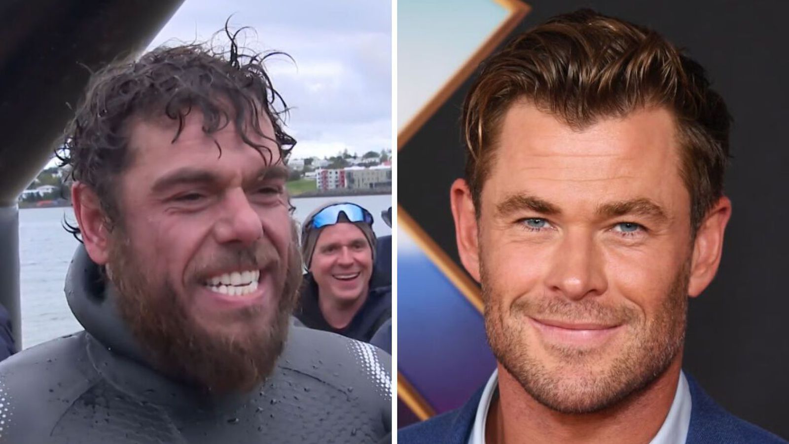 Hug­mynd Chris Hemsworth að synda í kringum Ís­land