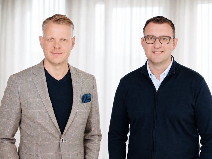 Ásberg Jónsson, forstjóri Travel Connect, og Davíð Harðarson, stjórnarformaður Travel Connect. Ferðaþjónustufyrirtækið, sem er eitt hið stærsta á Íslandi, hyggst hraða uppbyggingu sinni erlendis eftir kaupin á Haman Group.