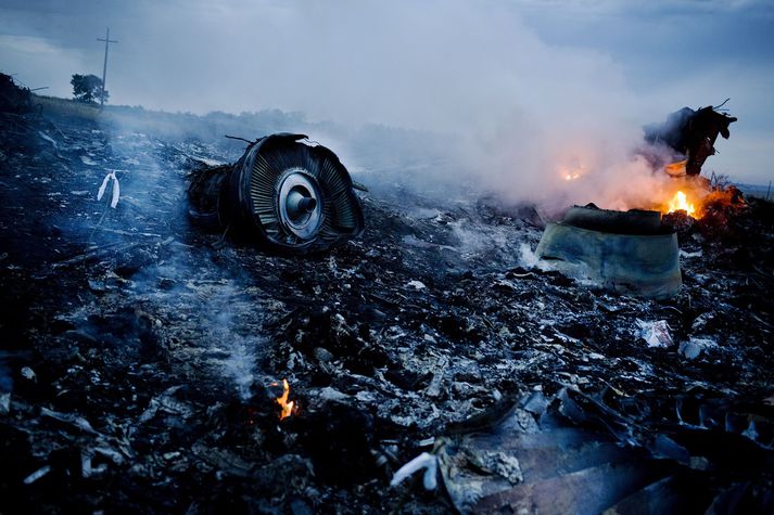 MH17 var skotin niður yfir austurhluta Úkraínu í júlí 2014.