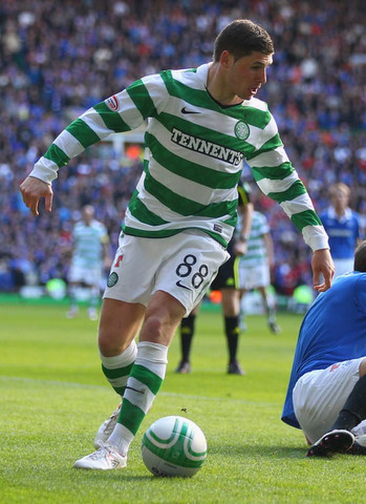 Gary Hooper skoraði þrennu í dag.
