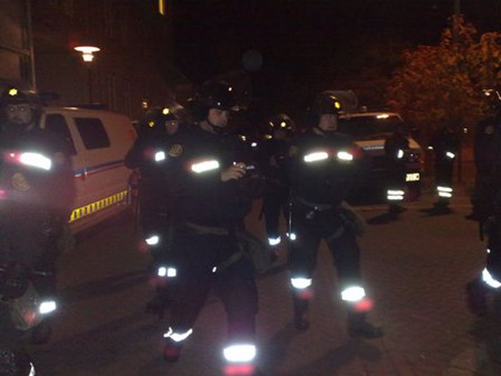 Lögreglumenn eru við öllu viðbúnir. Mynd/ Anton.