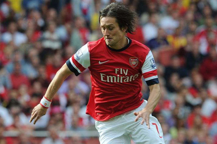 Tomas Rosicky í leik með Arsenal